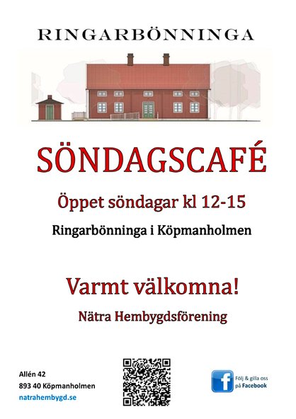 Ringarbönninga Köpmanholmen Café utställningar