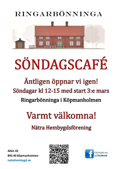 Ringarbönninga Köpmanholmen Café utställningar